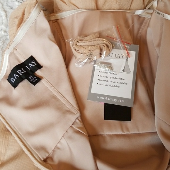 Bari Jay 880 Pleated Bodice Bridesmaid Dress - Picture 8 of 8